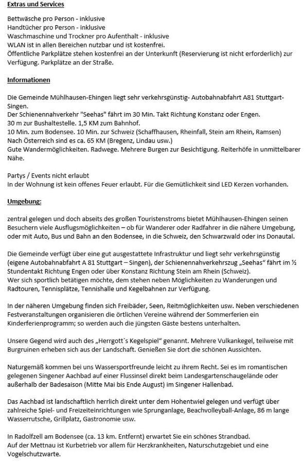 Ferienwohnung Kraehennest In Den Hegaubergen - Naehe Bodensee Muhlhausen-Ehingen Exterior foto